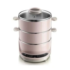 THICK Electric Steamer Multifunctional Household Small Steamer 304 Stainless Steel Automatic Power-off Mini Multi-layer Steamer