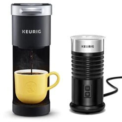 Keurig® K-Mini Single-Serve K-Cup Coffee Maker, Black And Keurig Standalone Milk Frother, Black
