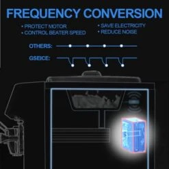 GSEICE Commercial Ice Cream Maker Machine, 10 Inch LCD Touch Screen Dual System Independent Operation, 6.8 To 8.4 Gal/H Soft Serve Ice Cream Machine With Pre-cooling Frequency Conversion 12 GSEICE Commercial Ice Cream Maker Machine, 10 Inch LCD Touch Screen Dual System Independent Operation, 6.8 To 8.4 Gal/H Soft Serve Ice Cream Machine With Pre-cooling Frequency Conversion -KitchenAid Shop 41EyIO2X2NL