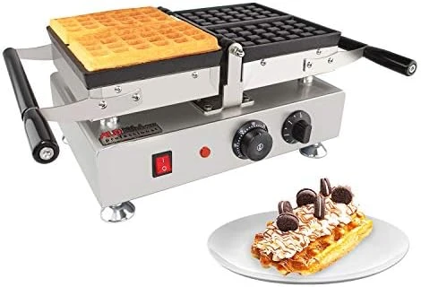 Belgian Waffle Iron | Swing Type | 4 Pcs | Professional Use | Removable Plates With Nonstick Coating | 110V 9 Belgian Waffle Iron | Swing Type | 4 Pcs | Professional Use | Removable Plates With Nonstick Coating | 110V - Image 7
