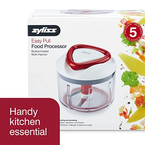 Zyliss Easy Pull Food Processor - Pull Chopper And Manual Food Processor - Handheld Vegetable Slicer And Dicer - For Travel, Camping, Small Kitchens, And RVs - Dishwasher Safe 4 Zyliss Easy Pull Food Processor - Pull Chopper And Manual Food Processor - Handheld Vegetable Slicer And Dicer - For Travel, Camping, Small Kitchens, And RVs - Dishwasher Safe - Image 2