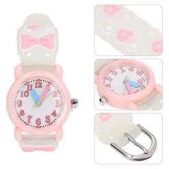 3D Cartoon Cute Girl Clock Toy Bowknot Home Decoration 10 3D Cartoon Cute Girl Clock Toy Bowknot Home Decoration -KitchenAid Shop 41F7APQtyrL