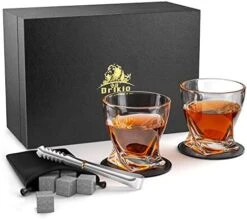 Whiskey Gifts For Men Dad, Whiskey Set With Leather Box, 6 Whiskey Stones, 10 OZ Whiskey Glass, Whiskey Stones Gift Set For Men, Husband, Boyfriend, Birthday, Anniversary, Father's Day Or Christmas -KitchenAid Shop 41FBu3qSnL. AC