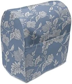 Ambesonne Tattoo Stand Mixer Cover, Monochrome Pattern With Floral Abstract Butterflies In Filigree Style Spiral Wings, Kitchen Appliance Organizer Bag Cover With A Pocket, 6-8 Quarts, Black And White -KitchenAid Shop 41FHD2N52L. AC