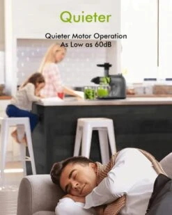 Juicer Machines MAMA'S CHOICE, Slow Masticating Juicer For Vegetable And Fruit, Cold Press Juicer Extractor Easy To Clean With Total Pulp Control, Quiet Motor, Reverse Function -KitchenAid Shop 41FJEZfMkPL