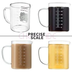 Hello Kitty Glass Measuring Cup,1 2/5-Cup With Pour Spout And Graduated Liquid Measure Container -KitchenAid Shop 41FMaSsbhQS