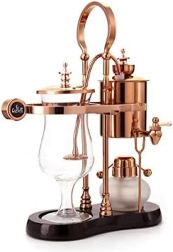 Belgian/Belgium Luxury Royal Family Balance Syphon Coffee Maker, Siphon Brewer, Elegant Design Retro-Style (Polished Rose Gold) -KitchenAid Shop 41FRdFRcqL. AC