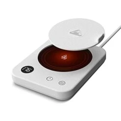 Lectric Coffee Cup Warmer For Desk, Smart Coffee Mug Heater Warmer For Home Office, Warming Plate For Tea, Milk & Candle – ENIGMA (White)