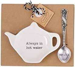 Home Kitchen Circa Tea Time Teapot Tea Bag Spoon Rest Sets 42600444 (Always In Hot Water) -KitchenAid Shop 41FZI69reyL. AC