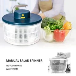 BORNKU Electric Salad Spinner 3L - USB Chargeble,Vegetable Washer With Bowl, Lettuce Cleaner And Dryer - Easy Water Drain System And Compact Storage,BPA Free And Easy To Use -KitchenAid Shop 41FbQ8Xk9fL