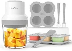 Baby Food Maker, HEYVALUE 13-in-1 Baby Food Processor Set For Fruit, Vegatable, Meat, Baby Food Blender With Baby Food Containers, Baby Food Freezer Tray, Baby Spoons, Silicone Spatula(Light Green) -KitchenAid Shop 41FeShS5ouL. AC