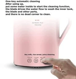Mini Electric Soybean Milk Maker, Automatic Soy Milk Machine, Fruit Juicer, Rice Paste Maker, Food Blender, 110V, 350ml,Pink -KitchenAid Shop 41Fh65HXkXL