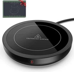 Coffee Mug Warmer, 36W Coffee Cup Warmer With 3 Temperature Settings (105℉-180℉) And 4 Hours Auto Shutt-Off Function For Office Home Desk Use,Electric Beverage Warmer For Keep Coffee Tea Milk Hot