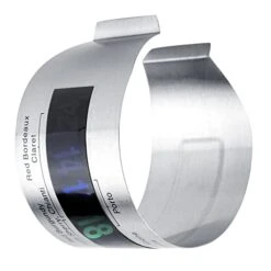 Wine Temperature Bracelet, Premium Stainless Steel Wine Thermometer Mini LCD Wine Champagne Thermometer Sensor Bar Restaurant Tool Accessory -KitchenAid Shop 41FrPhGDwCL