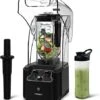 Quiet Commercial Blender With Soundproof Shield, 2200 Watt Professional Blenders For Kitchen With 80oz Jar And Self-Cleaning, High-Speed Blenders K90 Black -KitchenAid Shop 41FuH3LFdvL