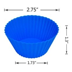 24 Pack Silicone Baking Cups Reusable Muffin Liners Non-Stick Cup Cake Molds Set Cupcake Silicone Liner Standard Size Silicone Cupcake Holder Reusable Cupcake Liners Christmas Gift (8 Rainbow Colors) -KitchenAid Shop 41G359bGD3L