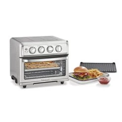 Cuisinart Air Fryer + Convection Toaster Oven, 8-1 Oven With Bake, Grill, Broil & Warm Options, Stainless Steel, TOA-70 -KitchenAid Shop 41G5KJPJomL