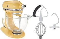KitchenAid KSM105GBCER 5-Qt. Tilt-Head Stand Mixer With Glass Bowl And Flex Edge Beater - Empire Red -KitchenAid Shop 41GBiYF1u3L. AC