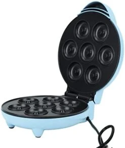 Donut Maker, 1000W Nonstick Surface Mini Donut Maker Machine Double Sided Heating Electric Doughnut Maker, Makes 7 Doughnuts, For Kids Breakfast Snacks Desserts, For Home Bakery (Black) -KitchenAid Shop 41GCGbMpPNL. AC