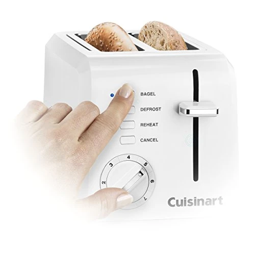 Cuisinart CPT-122 2-Slice Compact Plastic Toaster (White) & CCO-50N Deluxe Electric Can Opener, White 5 Cuisinart CPT-122 2-Slice Compact Plastic Toaster (White) & CCO-50N Deluxe Electric Can Opener, White - Image 3