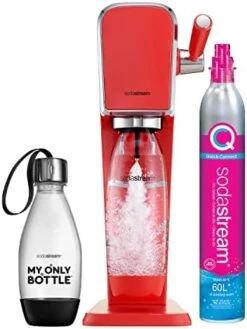 SodaStream Art Sparkling Water Maker Bundle (Black), With CO2, DWS Bottles, And Bubly Drops Flavors -KitchenAid Shop 41GMnSEkEmL. AC