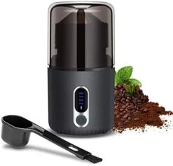 Electric Coffee Grinder, Wireless Powerful Coffee Bean Grinder With USB Rechargeable, Fresh Grind Coffee Grinder For Beans, Spices, Herb And More, Removable Bowl And 304 Stainless Steel Blade -KitchenAid Shop 41GRquf7XML. AC