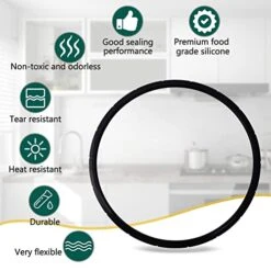 2 09985 Pressure Canner Sealing Ring Gasket For Presto 01745 01751 01755 01781 01782 01784 Pressure Cooker 16 18 23 Quart Including Overpressure Plug