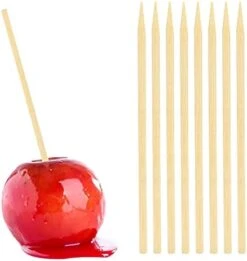 Wooden Candy Apple Skewer Sticks, 6mm 5.25inch Natural Bamboo Skewers BBQ Caramel Apple Sticks Cotton Candy Stick Rock Candy Stick Skewer Semi Pointed Lollipop Sticks Barbecue Corn Dog -KitchenAid Shop 41GYHopPWEL. AC