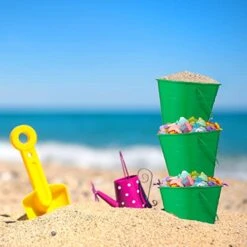 12 Pack Galvanized Buckets, Metal Bucket With Handle, 4.5 X 5 Inch, Tin,Green, Mini Round Flower Pot Plant Basket, Mini Toy Container, Kids Party Supplies For Candy Bars, Vase, Crafts, Favors -KitchenAid Shop 41GZ3oDnbWL