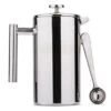 Perto Stainless Steel French Press Coffee Maker | 34 Ounce, Double Wall Insulated, Manual, Portable, Chrome Finish -KitchenAid Shop 41GaBlrTIfL