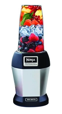 Ninja Nutri Pro Compact Personal Blender, With 18 Oz. And 24 Oz. To Go Cups, In A Black And Silver Finish -KitchenAid Shop 41GbI2tboNL