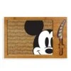 Brand Disney/Pixar Icon 3-Piece Glass Top Cutting Board & Knife Set, 15.4 X 10.04 X 0.8, Mickey Mouse - Parawood & Bamboo