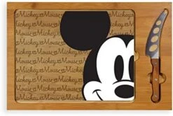 Brand Disney/Pixar Icon 3-Piece Glass Top Cutting Board & Knife Set, 15.4 X 10.04 X 0.8, Mickey Mouse - Parawood & Bamboo -KitchenAid Shop 41Gcc3YLBqL. AC