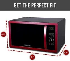 Classic FMO11AHTBKN 1.1 Cu. Ft. 1000-Watt Microwave Oven With LED Lighting, Metallic Red & Hamilton Beach Electric Automatic Can Opener With Auto Shutoff, Knife Sharpener, Extra-Tall, Red -KitchenAid Shop 41GkRQCuKRL