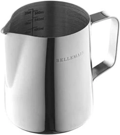 Milk Frother Cup 20 Oz | Latte Art Pitcher With Art Pen | Milk Steaming Pitcher, Milk Froth Pitcher | Metal Espresso Pitcher, Espresso Carafe | Stainless Steel Milk Frothing Pitcher -KitchenAid Shop 41GoXZKDl9L. AC