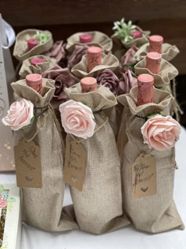 18 Pcs Burlap Wine Gift Bags Wine Bottle Bags For Gifts Drawstring Reusable Xmas Wine Bottle Covers For Wedding Birthday Holiday Party Home Storage Table Decor 5 18 Pcs Burlap Wine Gift Bags Wine Bottle Bags For Gifts Drawstring Reusable Xmas Wine Bottle Covers For Wedding Birthday Holiday Party Home Storage Table Decor - Image 3