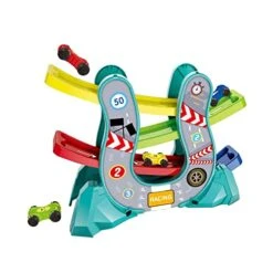 Hot Children's Assembled Gliding Rail Car Parking Lot Model Combination Toy Set Finger Painting For 3 Year Old Boys