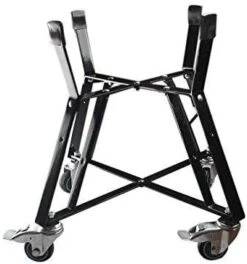Rolling Cart For Big Green Egg Accessories Rolling Nest With Heavy Duty Locking Caster Wheels Powder Coated Steel Rolling Outdoor Cart For Large Big Green Egg Kamado Joe Grill Stand