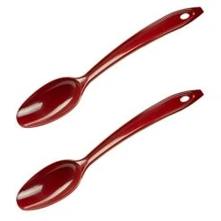 Lopol Nylon, Set Of 2 Cooking Spoon, 11", Dark Red