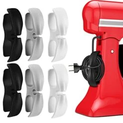 Upgraded Cord Organizer For Appliances, Fmelut 6PCS Kitchen Appliance Cord Wrappers, Cord Holder Stick On For House Appliances Cable Organizer For Air Fryer, Coffee Maker, Blender, Pressure Cooker