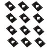 12pcs Bottle Opener, Stainless Steel Spades A Creative Poker Shaped Casino Bottle Opener Suits For Wallet Beer Bottle Opener Beer Starter,Black