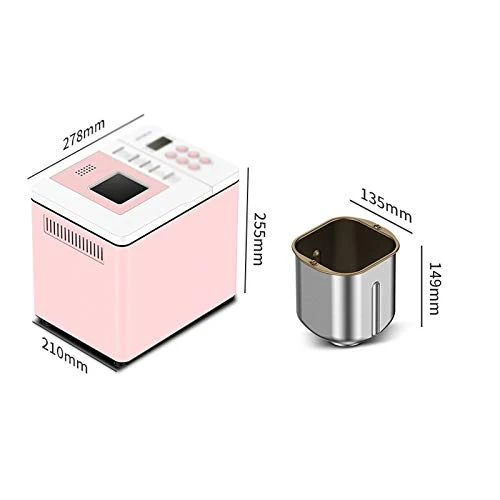 Bread Machine Smart Household Automatic Bread Machine Toast Yogurt Cake Multifunctional Breakfast Machine Kitchen Appliances (Color : A) (B) (B) (A) 4 Bread Machine Smart Household Automatic Bread Machine Toast Yogurt Cake Multifunctional Breakfast Machine Kitchen Appliances (Color : A) (B) (B) (A) - Image 2