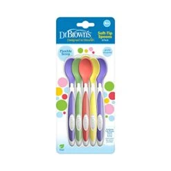 Dr. Brown's Soft-Tip Toddler Feeding Spoons, 6 Pack, Multi -KitchenAid Shop 41H4ahMXHsL