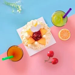 100 Pcs Individually Packaged Pointed Jumbo Smoothie Straws,Disposable Individually Wrapped Plastic Lengthen Milkshake Boba Straw (0.43" Diameter And 9.45" Long) (Colorful) 13 100 Pcs Individually Packaged Pointed Jumbo Smoothie Straws,Disposable Individually Wrapped Plastic Lengthen Milkshake Boba Straw (0.43" Diameter And 9.45" Long) (Colorful) -KitchenAid Shop 41H51AagLtL