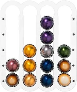 Coffee Pod Holder For Nespresso Vertuo Capsules - Magnetic Holder Suitable To Be Mounted On The Fridge (Black) -KitchenAid Shop 41H7N0E7pEL. AC