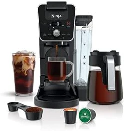 Ninja CFP201 DualBrew System 12-Cup Coffee Maker, Single-Serve For Grounds & K-Cup Pod Compatible, 3 Brew Styles, 60-oz. Water Reservoir & Carafe, Black -KitchenAid Shop 41H8FKqjavL. AC