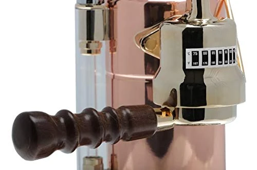 ESPCO-16 Esperto "Competente" Espresso Machine, Chrome/Brass, 16 Cups Capacity, Larger 38-Ounce Boilers With Mounted Pressure Gauge 4 ESPCO-16 Esperto "Competente" Espresso Machine, Chrome/Brass, 16 Cups Capacity, Larger 38-Ounce Boilers With Mounted Pressure Gauge - Image 2