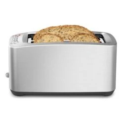 Breville BTA830XL Die-Cast Smart Toaster 4-Slice Long Slot Toaster, Brushed Stainless Steel -KitchenAid Shop 41HFxb5zZiL
