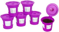 2-Item Bundle: 4-Pack Cafe Save Reusable K Cup Coffee Filters + EZ-Scoop 2 Tbsp Coffee Scoop With Integrated Funnel, Refillable Coffee Pod Capsule For Use With Keurig & Select Single Cup Coffee Maker -KitchenAid Shop 41HJbJqLSwL. AC