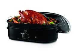 OsterĀ® Roaster Oven With Self-Basting Lid, 18 Quart, Black (CKSTRS18-BSB-W)
